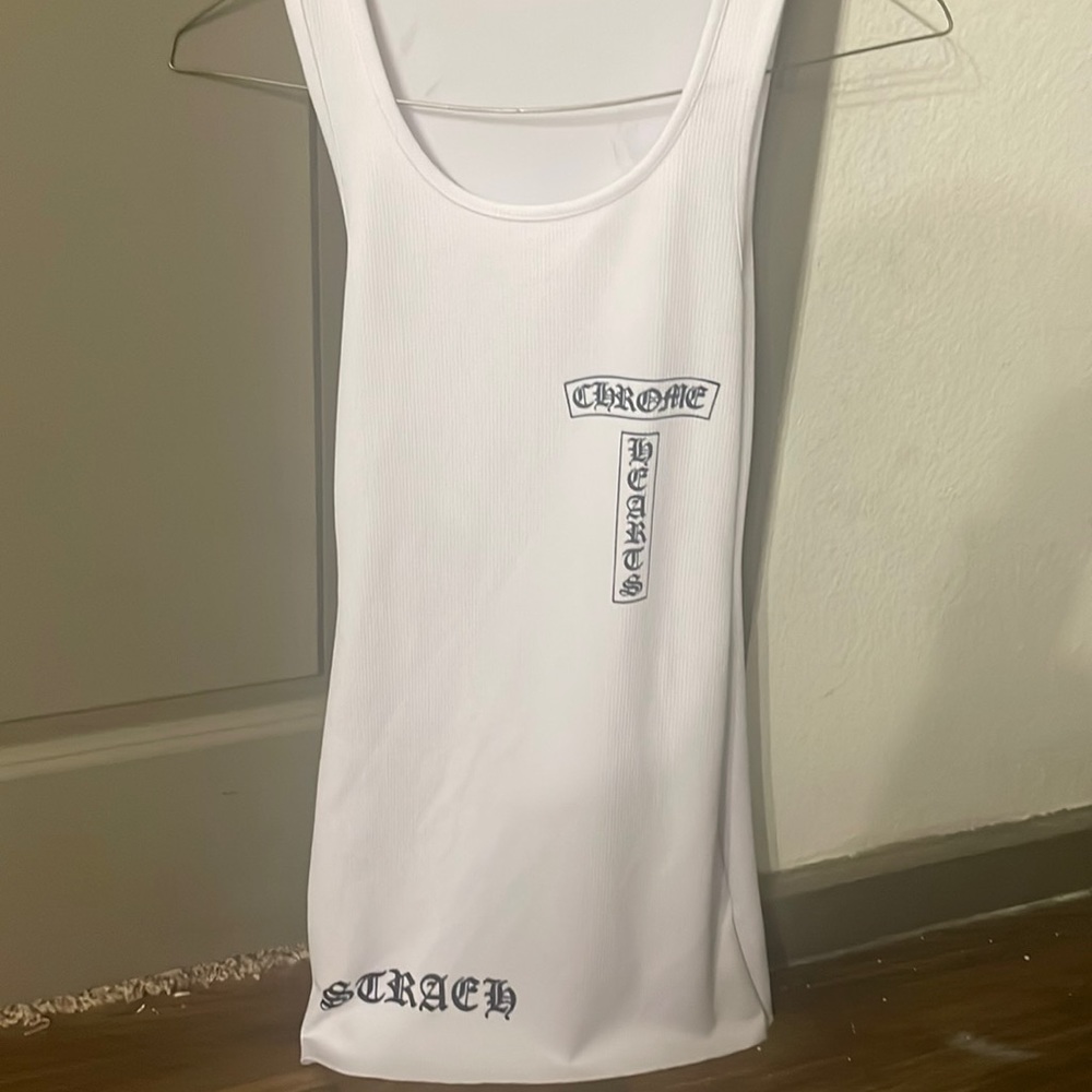 White Chrome Hearts dress